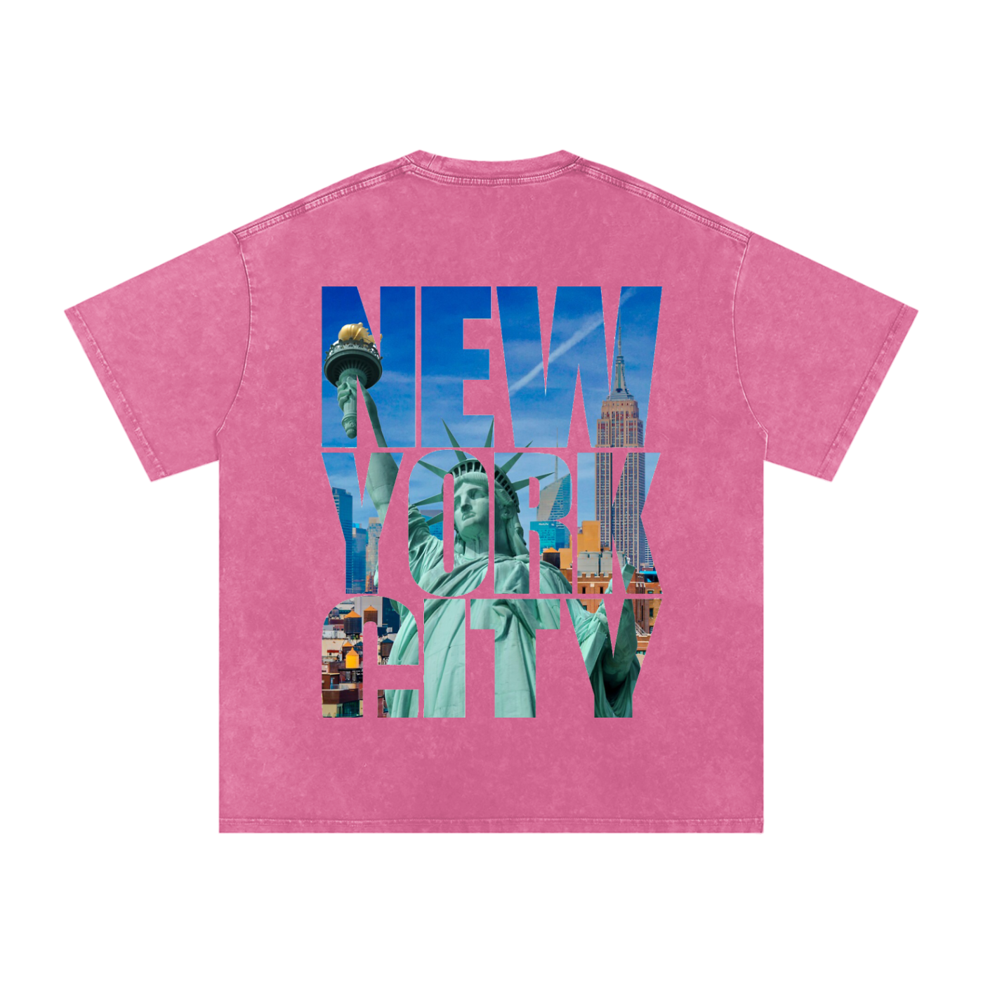 Snow Washed Oversized Cotton T-Shirt
