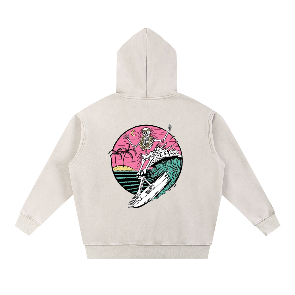 Snow Wash Fleece Oversize Hoodie