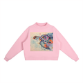 Essential Fleece Mock-Neck Crew Sweatshirt