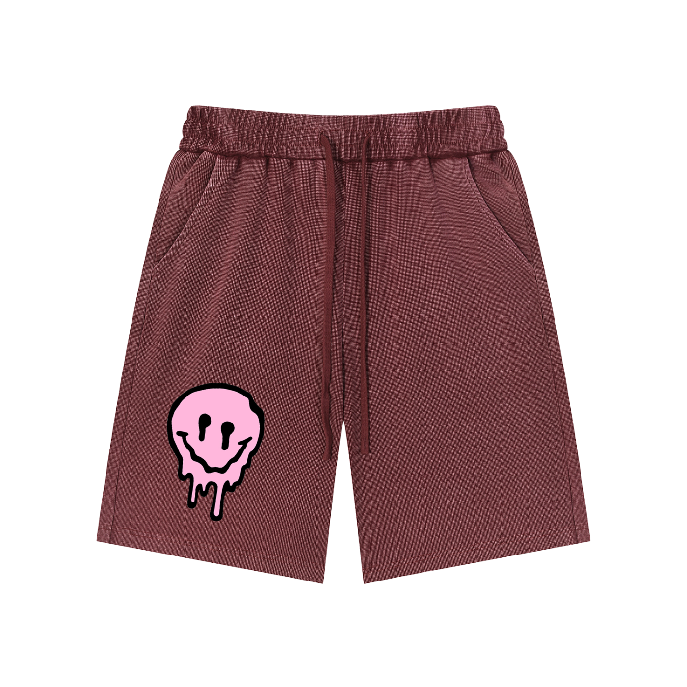 Mineral Wash Waffle Knit Shorts