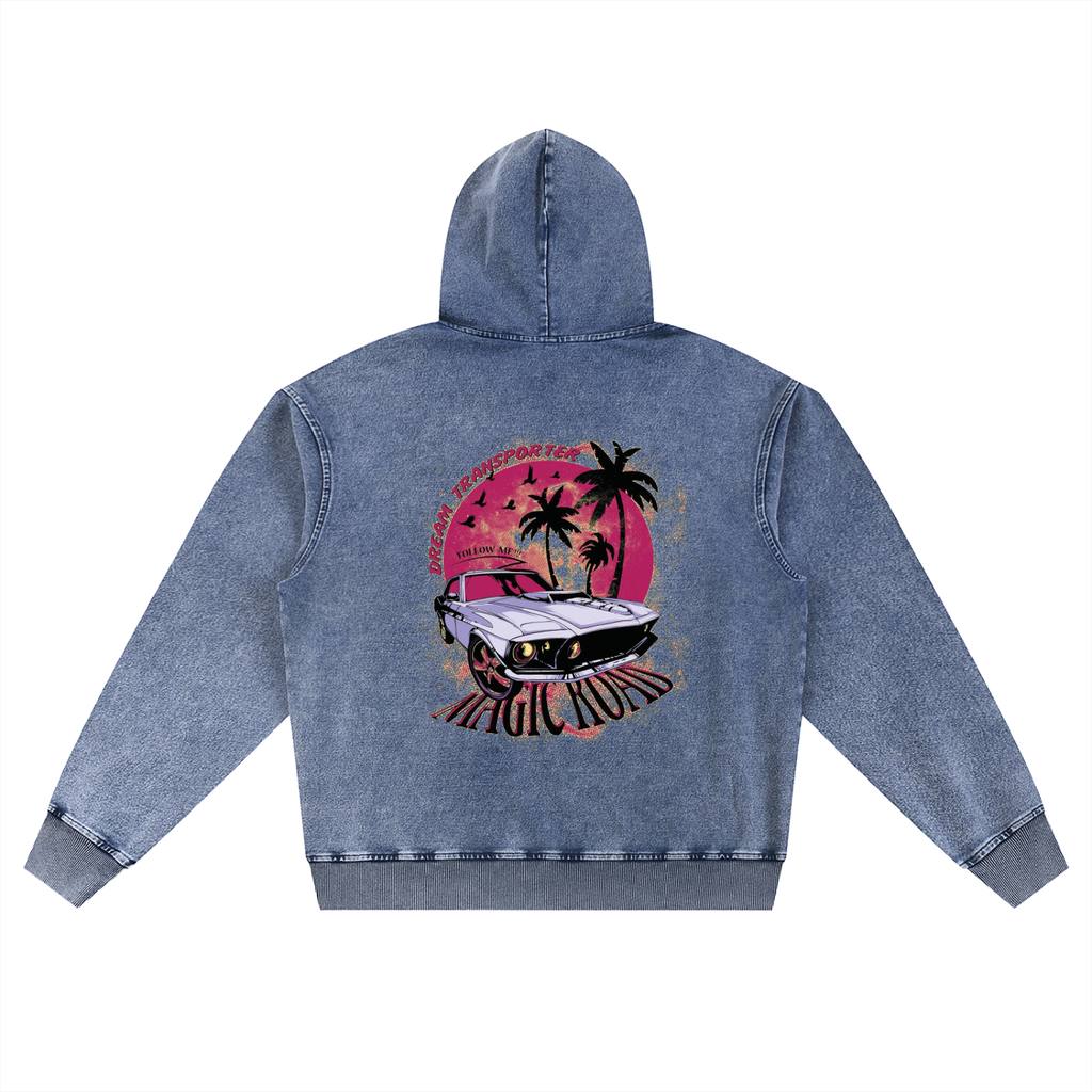 Snow Wash Oversized Hoodie