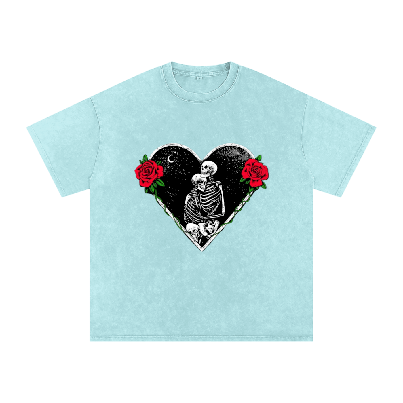 Snow Washed Oversized Cotton T-Shirt