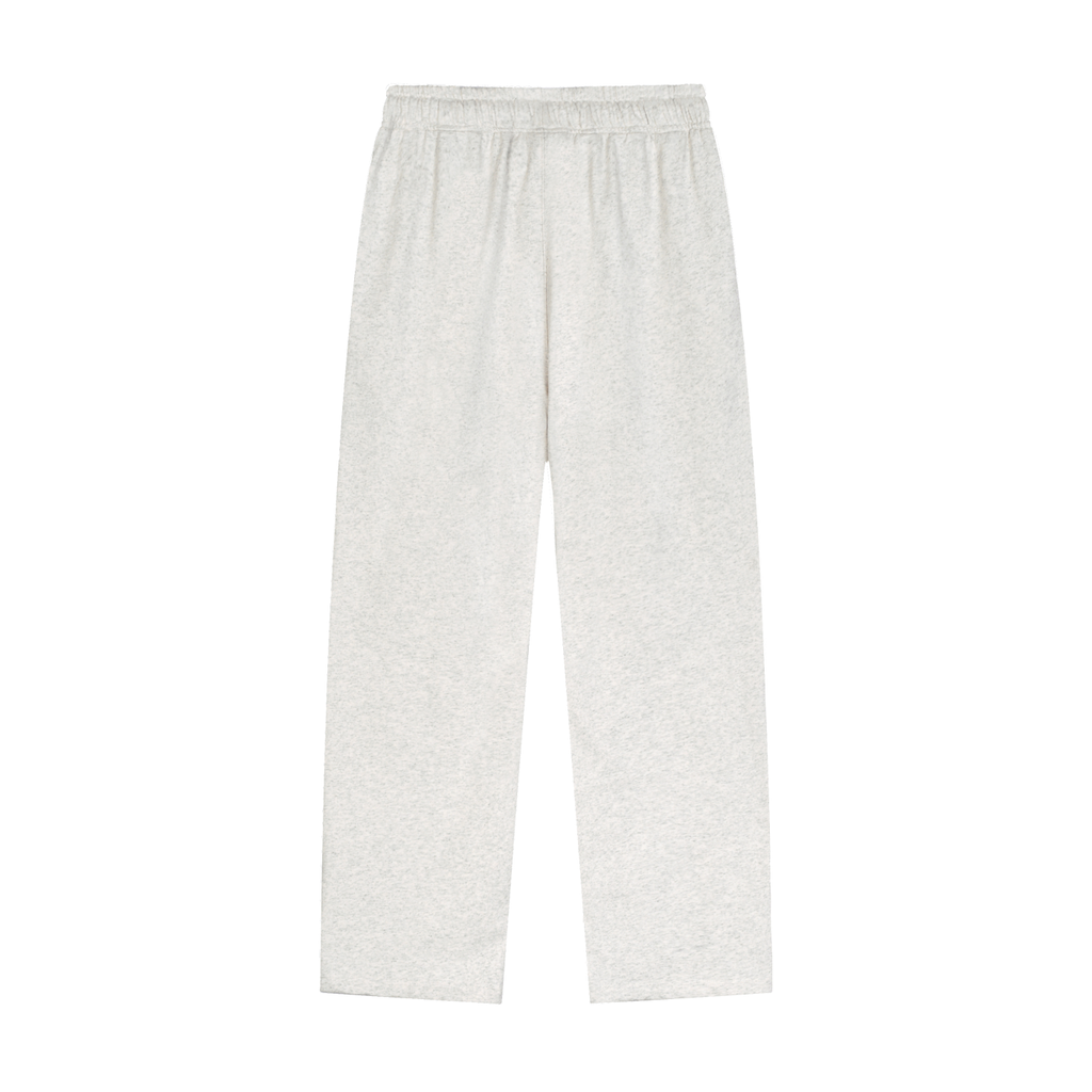 Solid Color Straight-Leg Sweatpants