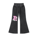 Vintage Washed Flared Fleece Pants