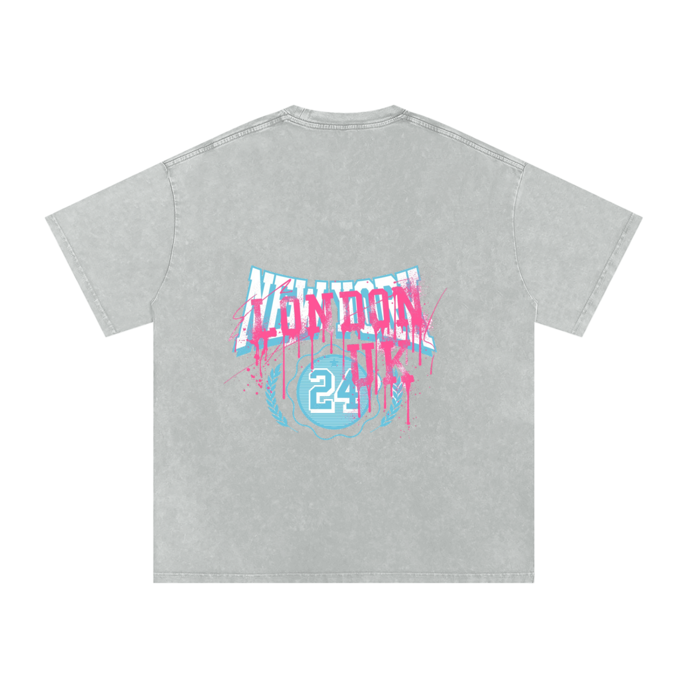Snow Washed Oversized Cotton T-Shirt