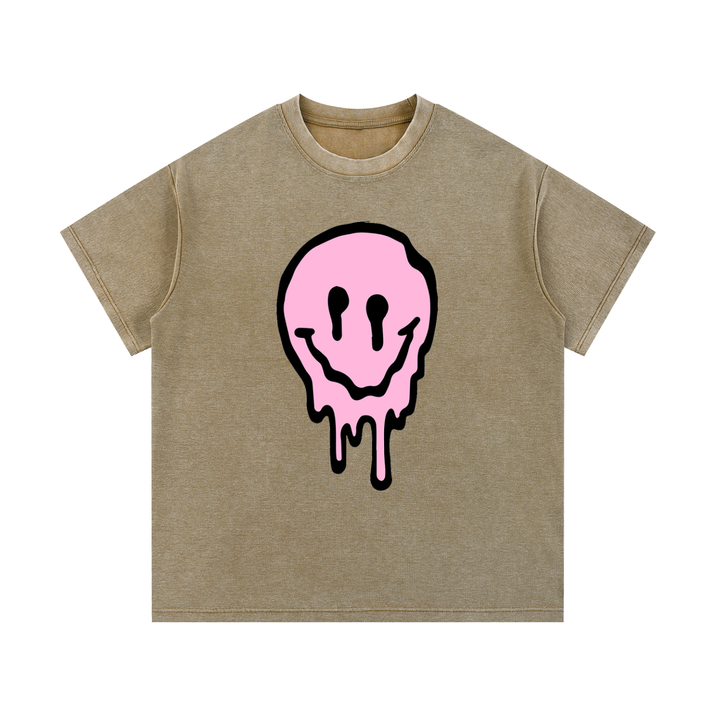 Mineral Wash Waffle Knit T-Shirt