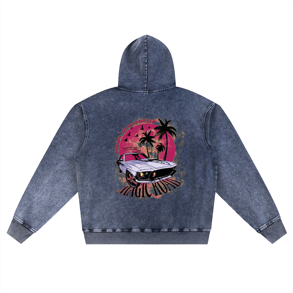 Snow Wash Oversized Hoodie