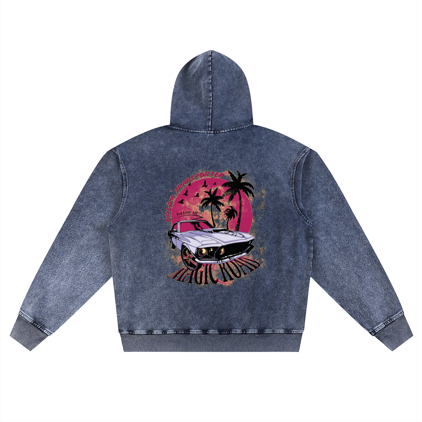 Snow Wash Oversized Hoodie