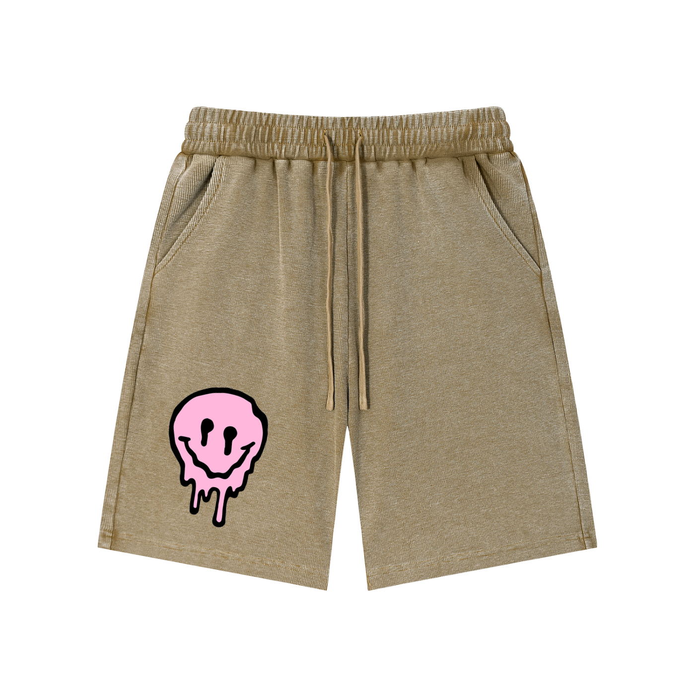 Mineral Wash Waffle Knit Shorts