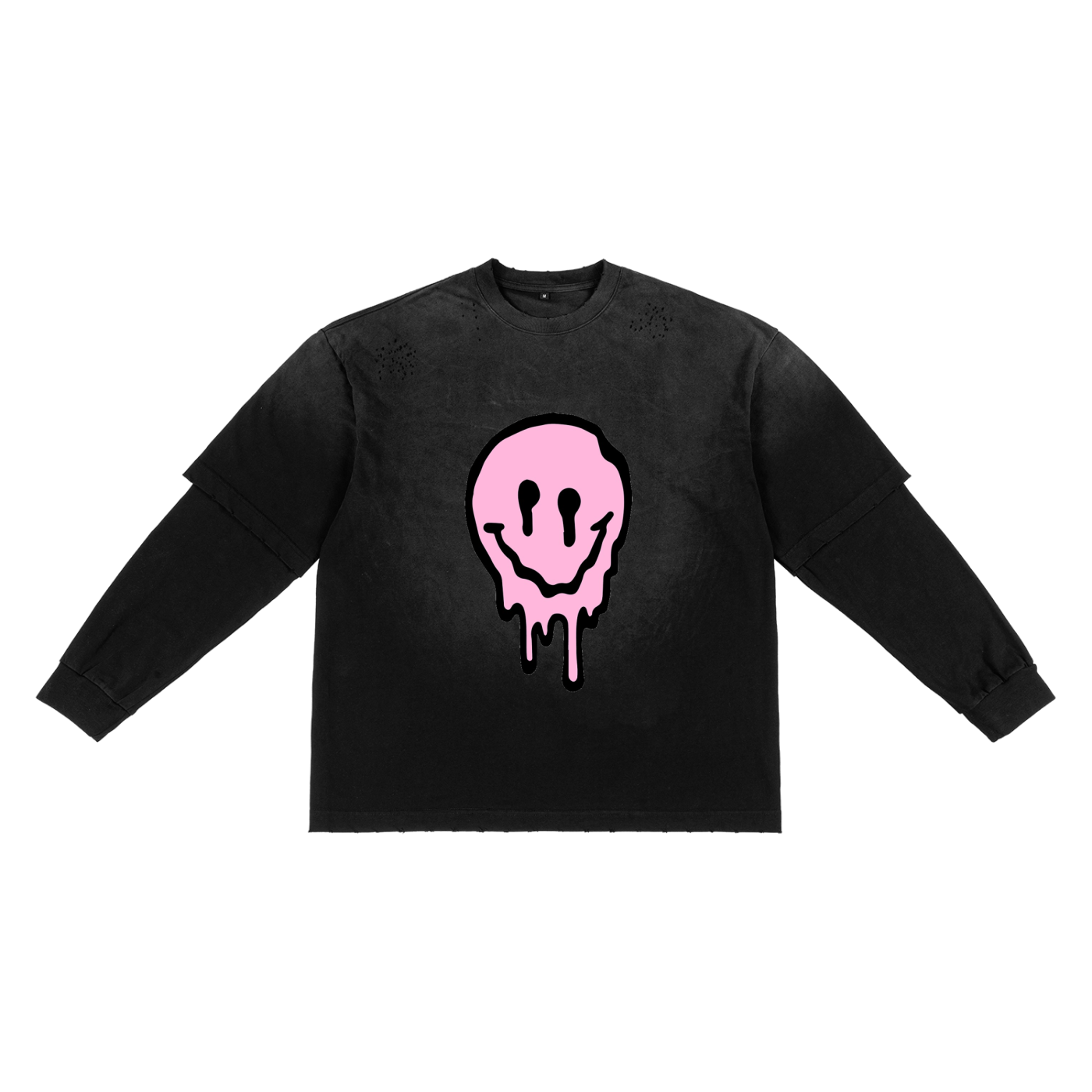Sunfade Hand-Frayed Faux Two-Piece T-Shirt