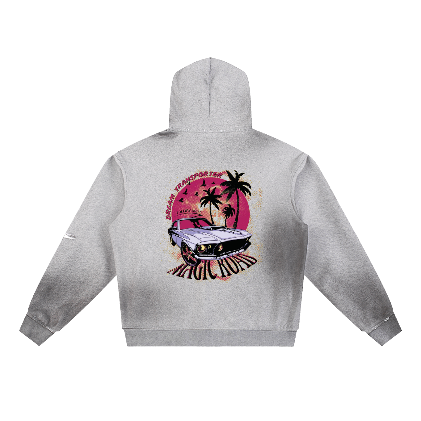 Sun Fade Frayed Fleece Hoodie