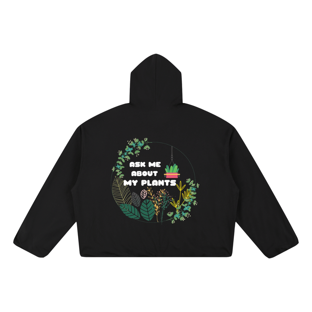 Boxy Gather-Hem Hoodie