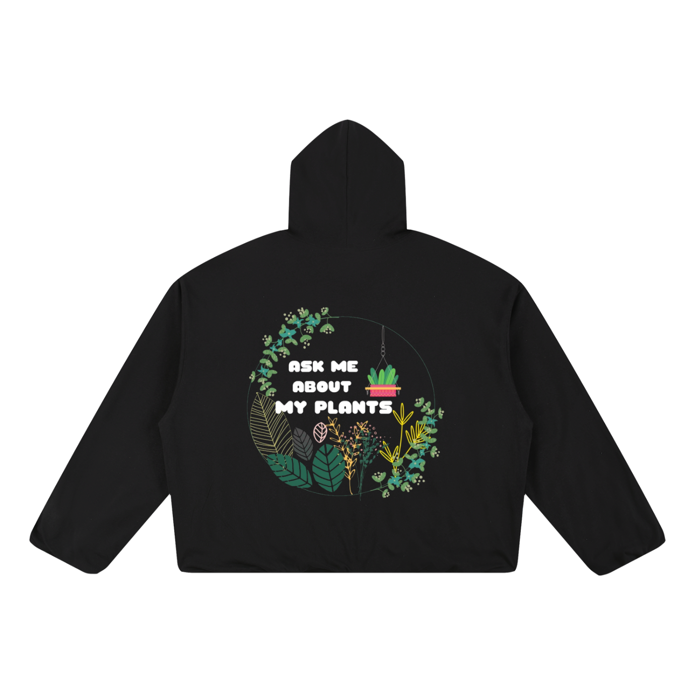 Boxy Gather-Hem Hoodie