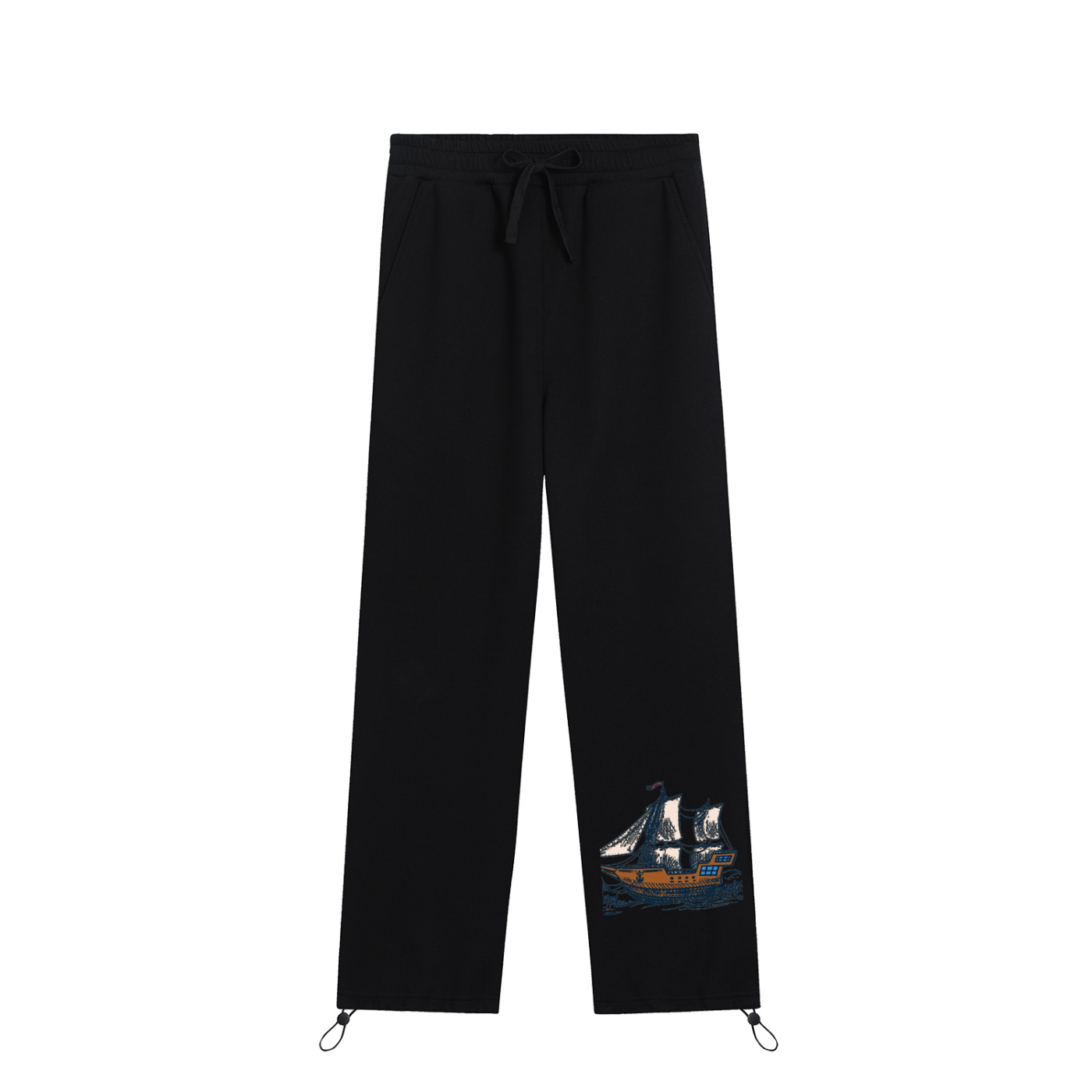 Essential Drawstring Straight-Leg Sweatpants