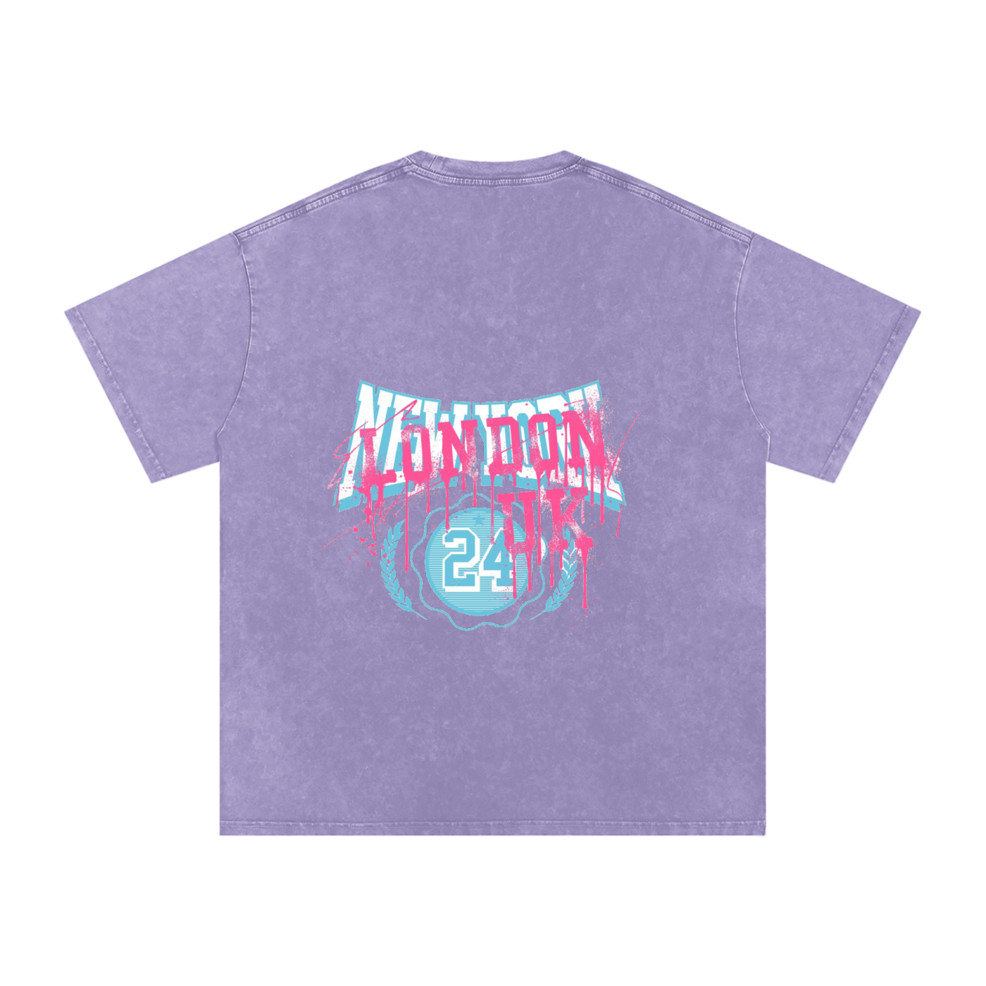 Snow Washed Oversized Cotton T-Shirt
