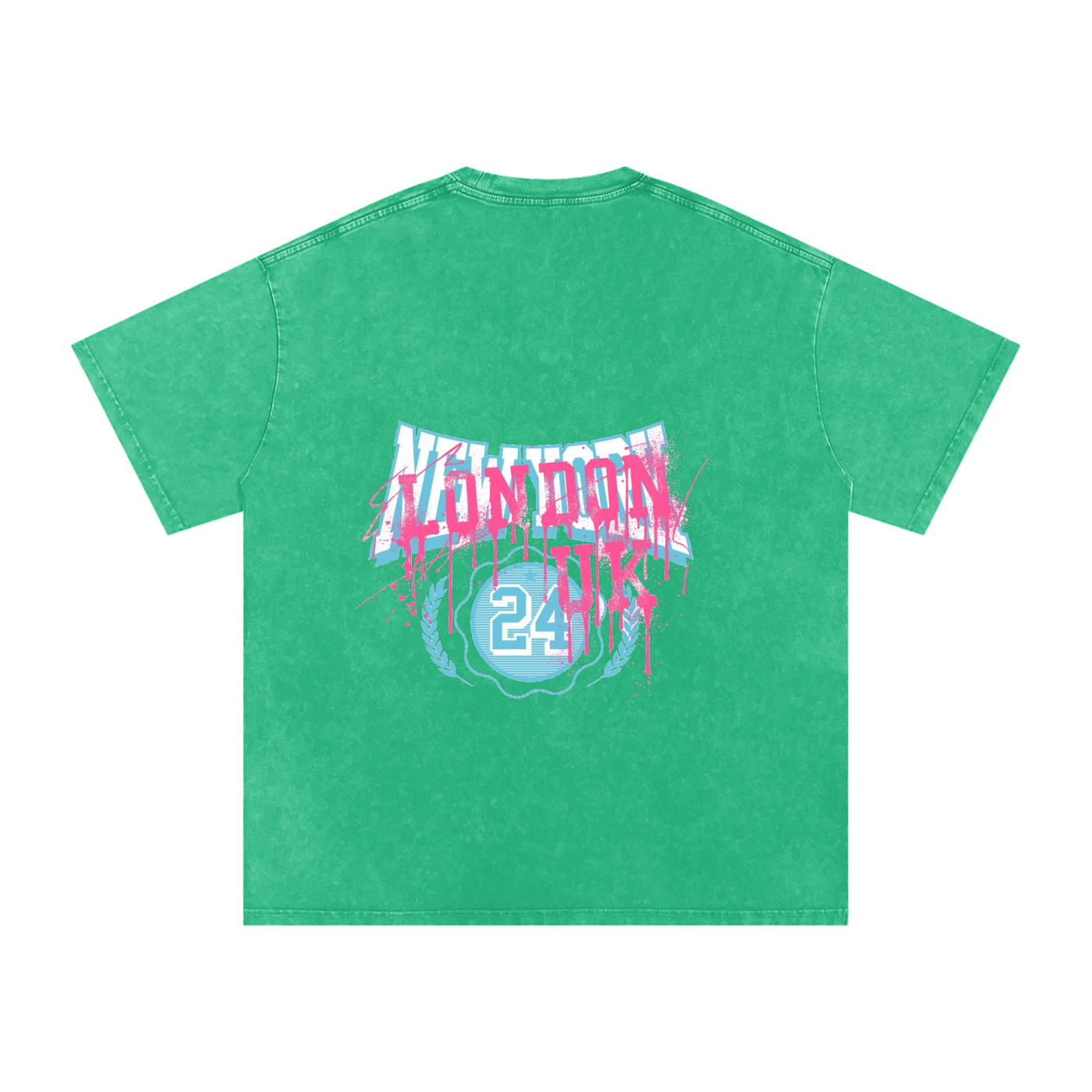 Snow Washed Oversized Cotton T-Shirt