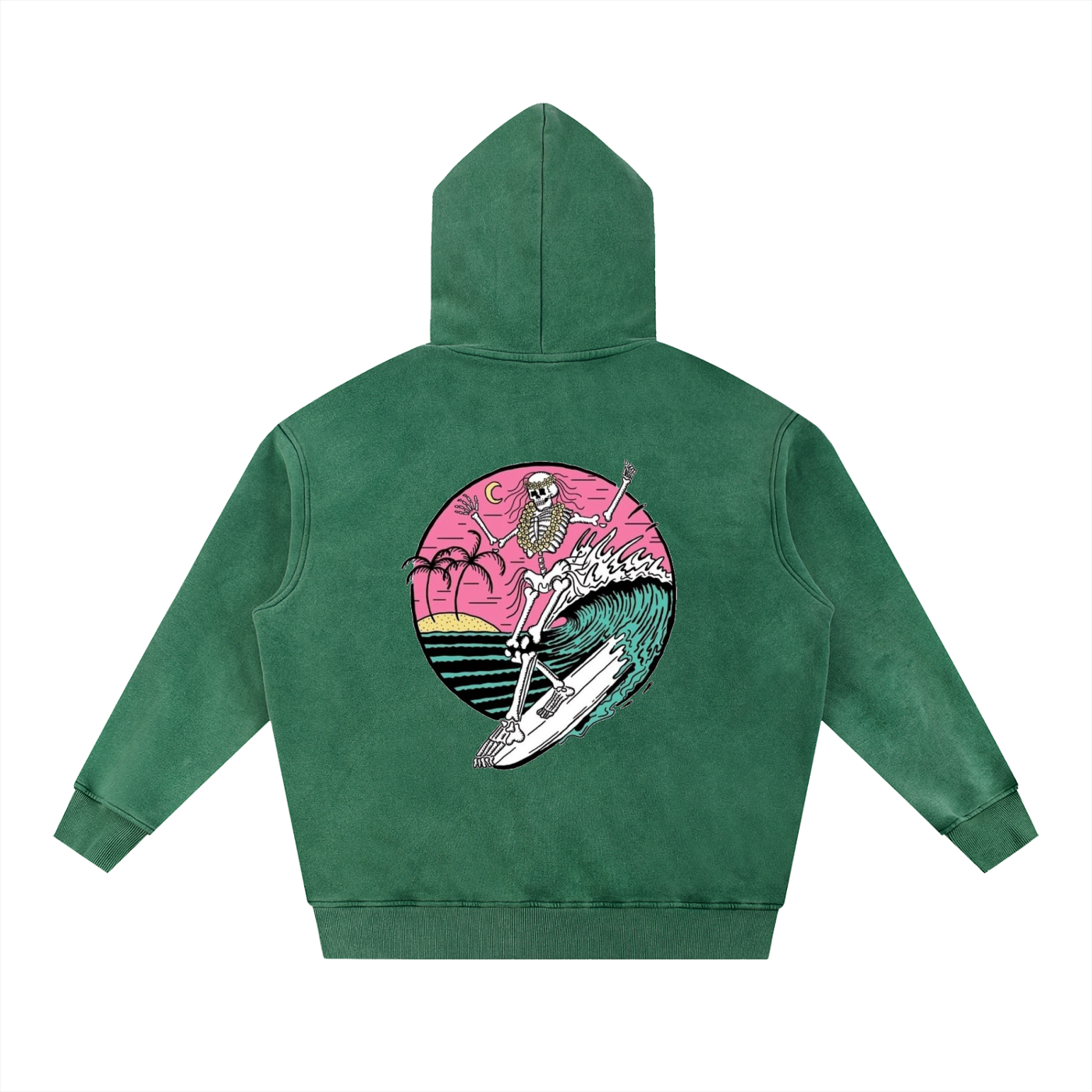 Snow Wash Fleece Oversize Hoodie
