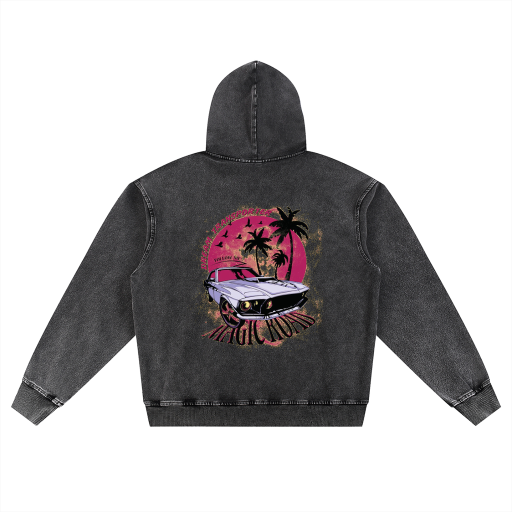 Snow Wash Oversized Hoodie
