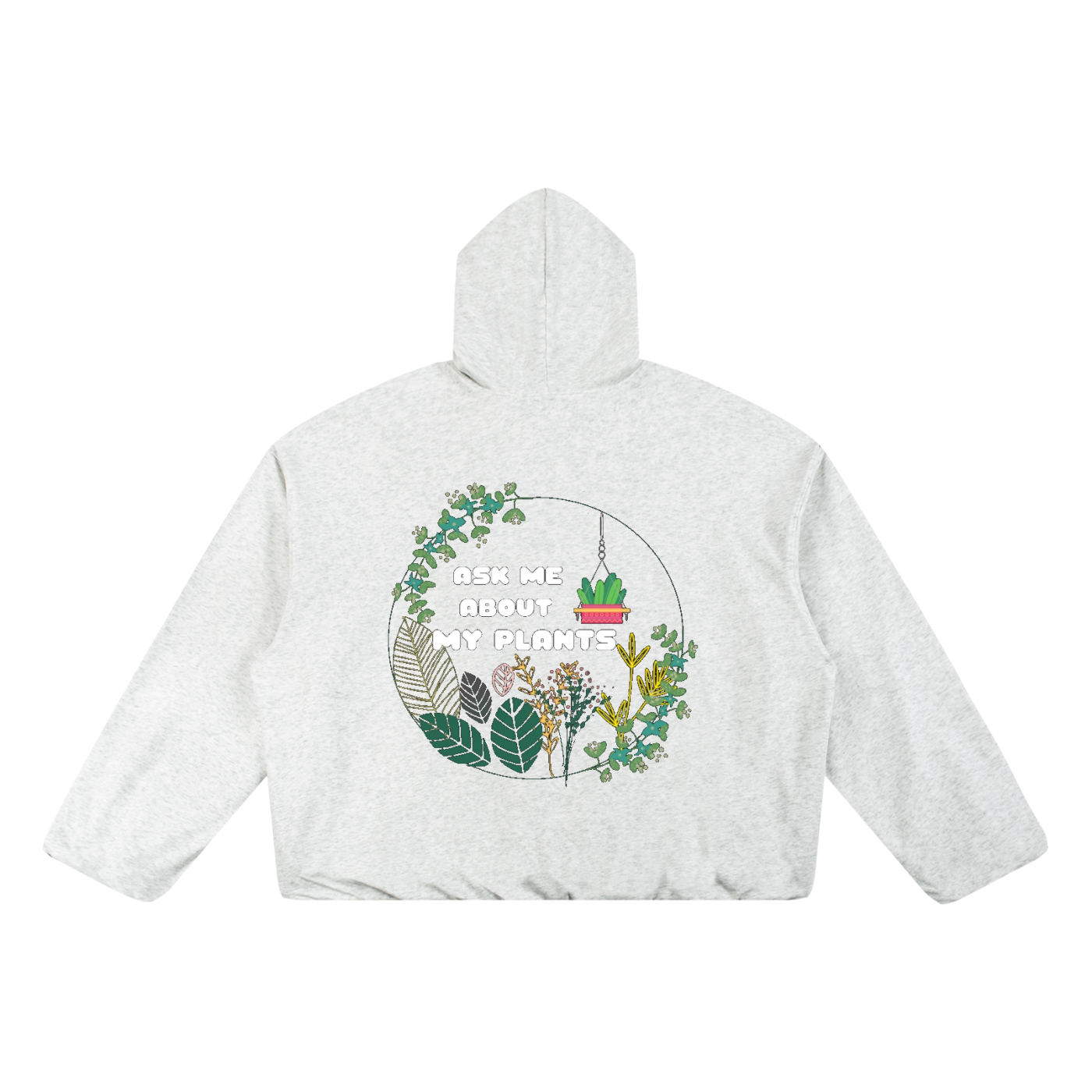 Boxy Gather-Hem Hoodie