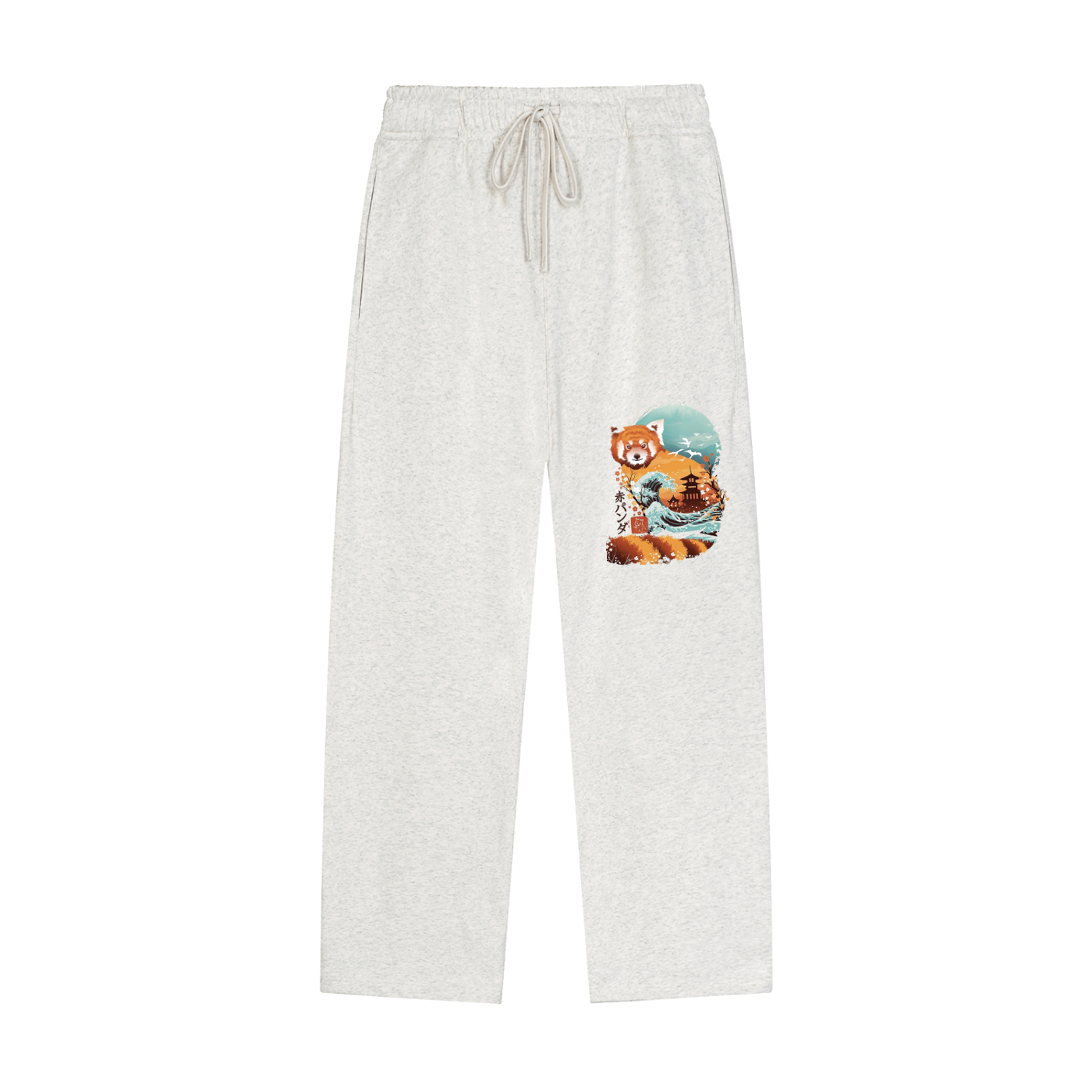 Solid Color Straight-Leg Sweatpants