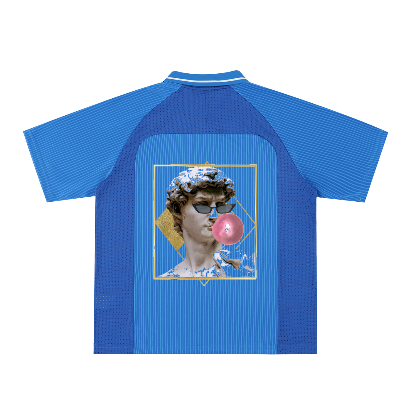 Striped V-Neck Soccer Jersey