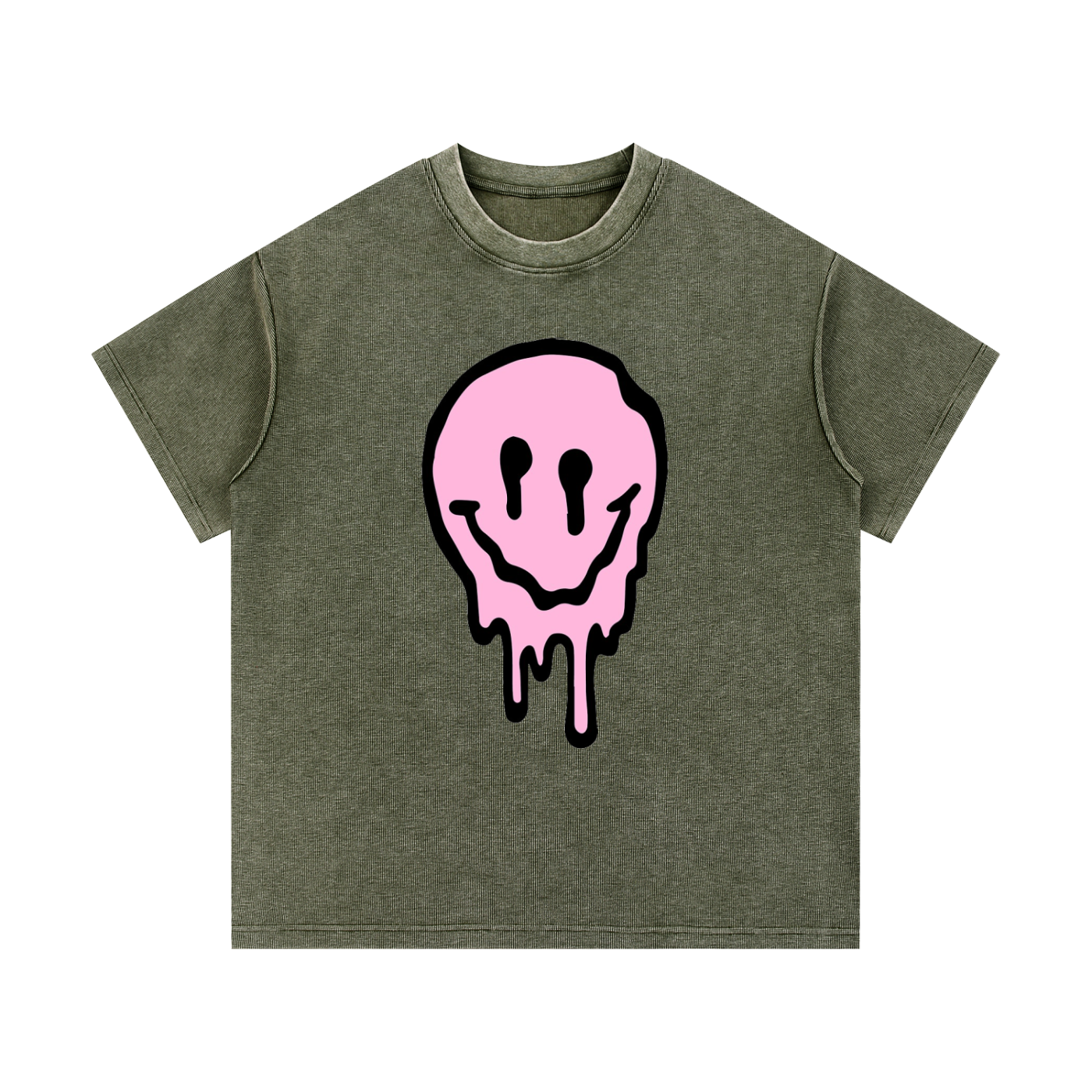 Mineral Wash Waffle Knit T-Shirt