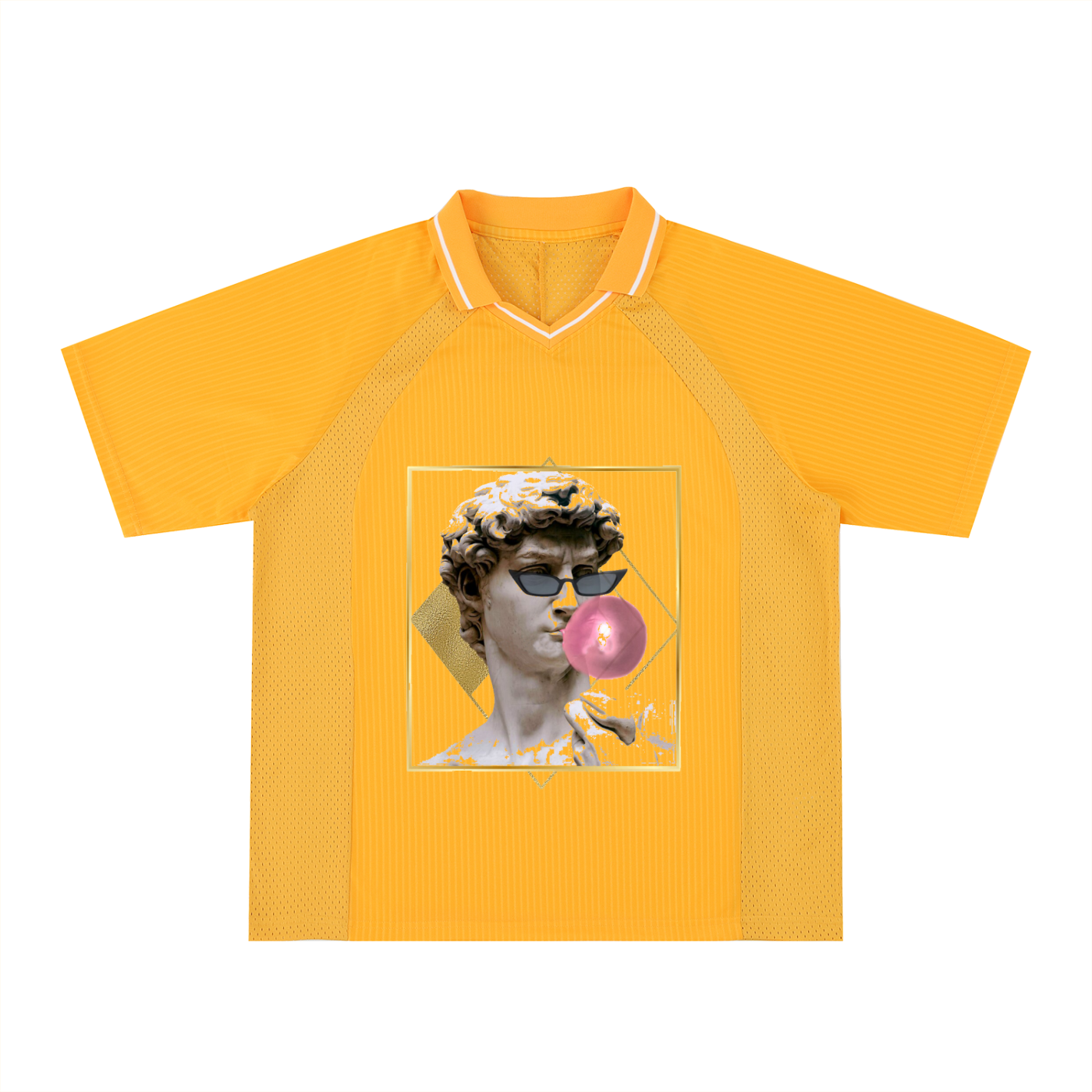 Striped V-Neck Soccer Jersey