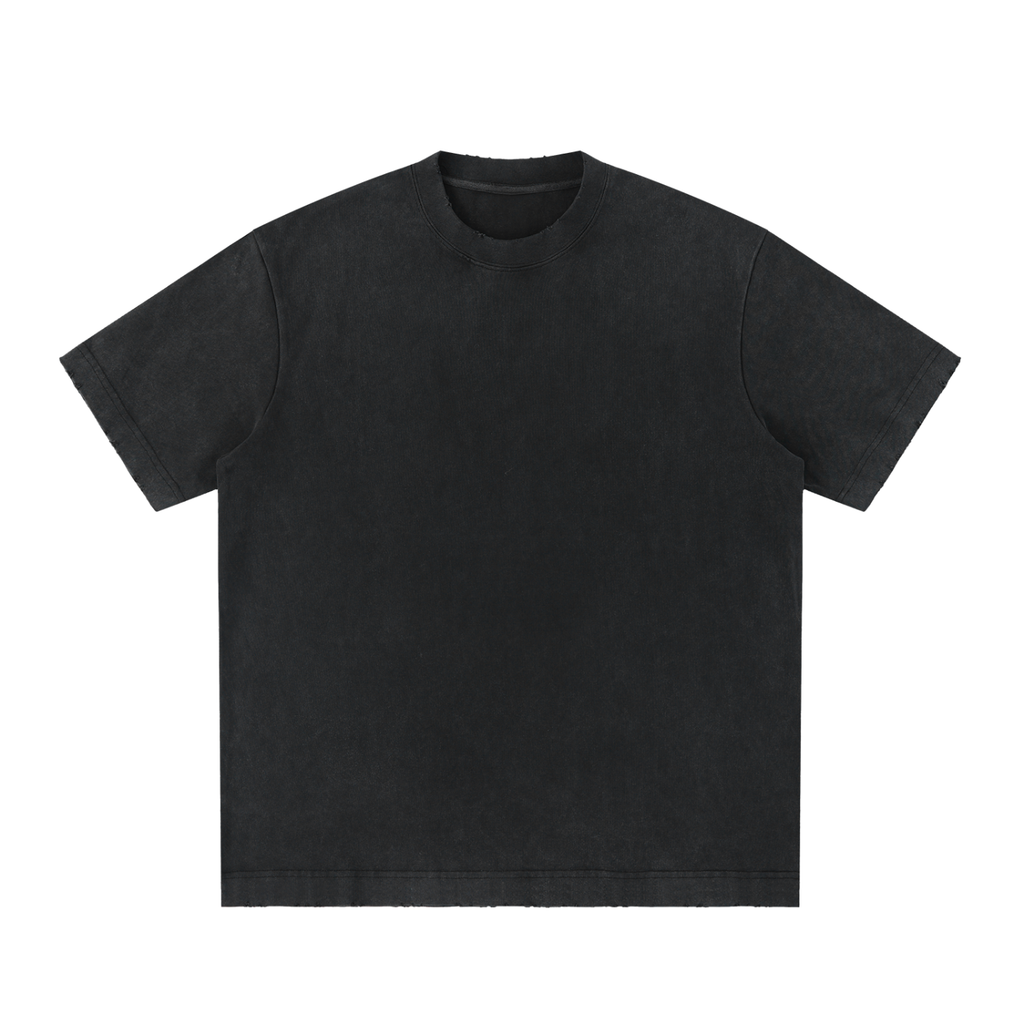 Heavyweight Vintage Washed Frayed T-Shirt