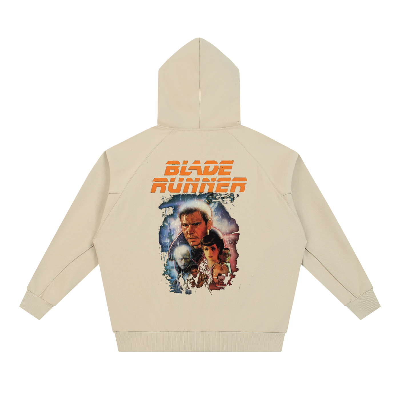 Dolman Sleeve Zip-Through Fleece  Hoodie