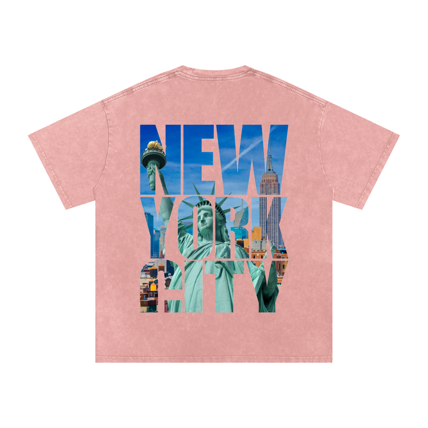 Snow Washed Oversized Cotton T-Shirt