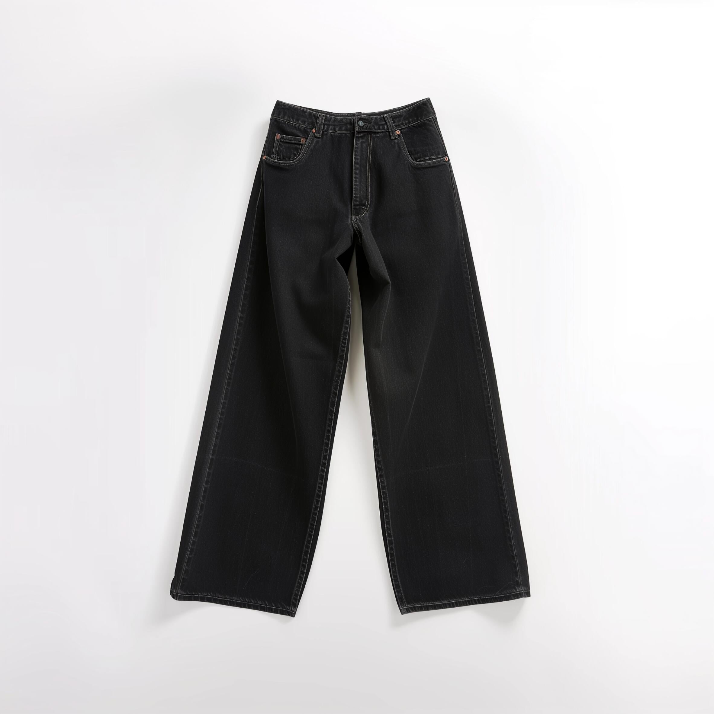 black denim jeans