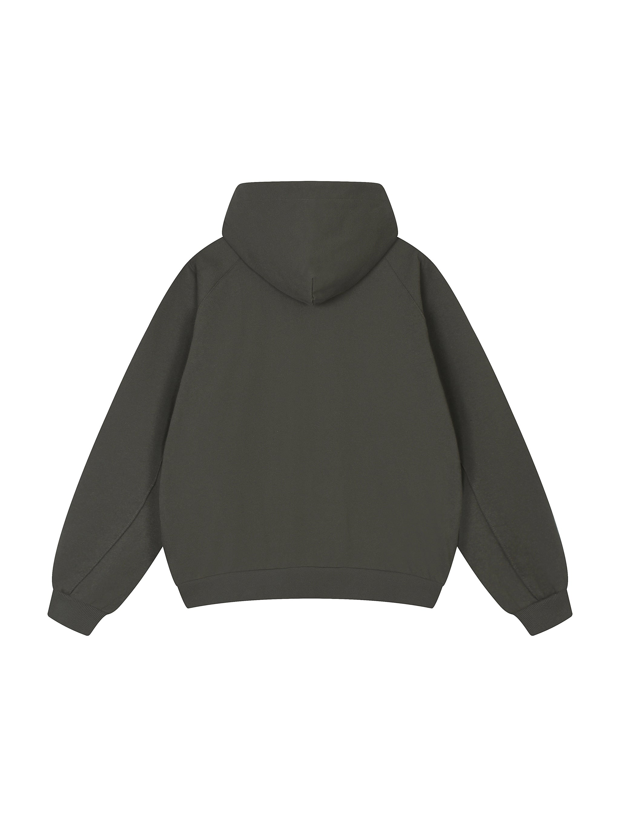 Dolman Sleeve Zip-Through Fleece  Hoodie